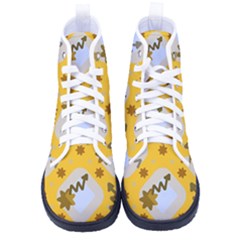 Art Pattern Design Background Men s High-top Canvas Sneakers by Proyonanggan