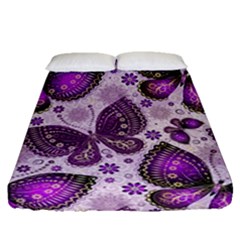 Butterflies Butterfly Insect Nature Fitted Sheet (queen Size) by Proyonanggan