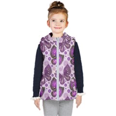 Butterflies Butterfly Insect Nature Kids  Hooded Puffer Vest