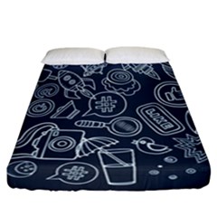 Internet Planet Drink Computer Fitted Sheet (california King Size) by Proyonanggan