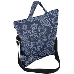 Internet Planet Drink Computer Fold Over Handle Tote Bag by Proyonanggan