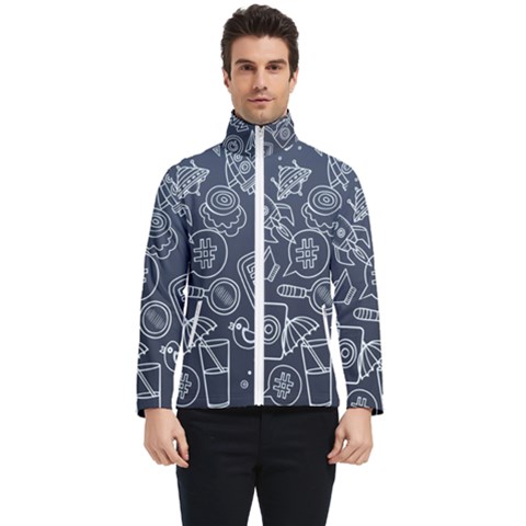 Internet Planet Drink Computer Men s Bomber Jacket by Proyonanggan