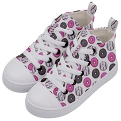 Pattern Seamless Design Decorative Kids  Mid-top Canvas Sneakers by Proyonanggan