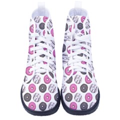 Pattern Seamless Design Decorative Men s High-top Canvas Sneakers by Proyonanggan