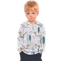 Pattern Sloth Woodland Kids  Overhead Hoodie