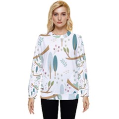 Pattern Sloth Woodland Hidden Pocket Sweatshirt