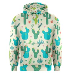 Cactus Succulents Floral Seamless Pattern Men s Core Hoodie