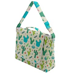 Cactus Succulents Floral Seamless Pattern Box Up Messenger Bag by Hannah976