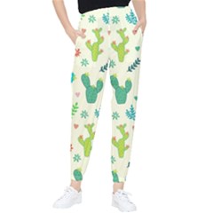 Cactus Succulents Floral Seamless Pattern Women s Tapered Pants by Hannah976