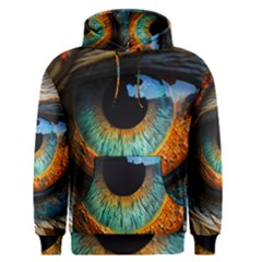 Eye Bird Feathers Vibrant Men s Core Hoodie