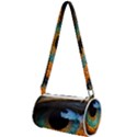 Eye Bird Feathers Vibrant Mini Cylinder Bag View1