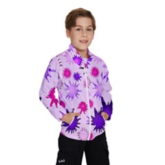 Inks Drops Black Paint Design Kids  Windbreaker