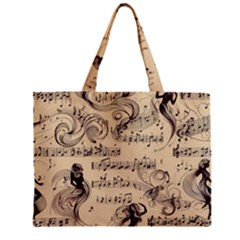 Musical Swirls Ladies Zipper Mini Tote Bag by RiverRootz