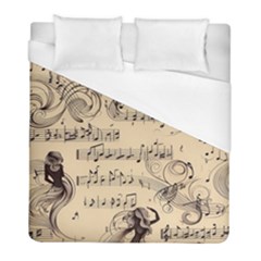 Musical Swirls Ladies Duvet Cover (full/ Double Size) by RiverRootz