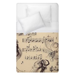 Musical Swirls Ladies Duvet Cover (single Size) by RiverRootz