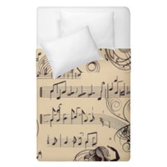 Musical Swirls Ladies Duvet Cover Double Side (single Size) by RiverRootz