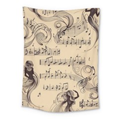 Musical Swirls Ladies Medium Tapestry by RiverRootz