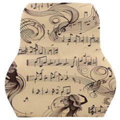 Musical Swirls Ladies Car Seat Back Cushion  by RiverRootz