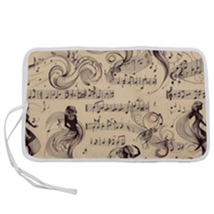 Musical Swirls Ladies Pen Storage Case (s) by RiverRootz