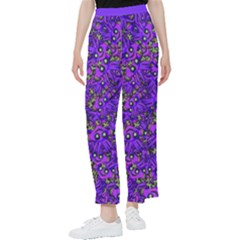 Ugly Funny Monster Bird Illustration Motif Random Pattern Bk Women s Pants 