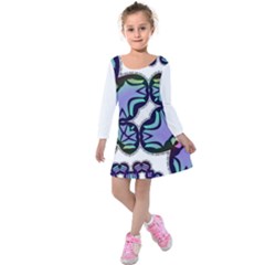 Solana Kids  Long Sleeve Velvet Dress