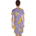 Pattern Bananas Fruit Tropical Seamless Texture Graphics Short Sleeve Nightdress View2