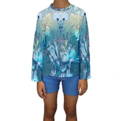 Adventure Time Lich Kids  Long Sleeve Swimwear by Bedest