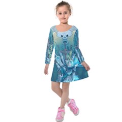 Adventure Time Lich Kids  Long Sleeve Velvet Dress