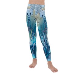 Adventure Time Lich Kids  Lightweight Velour Leggings by Bedest