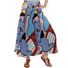 Graffiti Monster Street Theme Women s Satin Palazzo Pants by Bedest