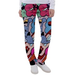 Graffiti Monster Street Theme Women s Casual Pants by Bedest