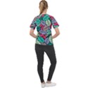 Pattern Leaves Background Nature Women s Sport Raglan T-Shirt View2