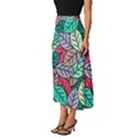 Pattern Leaves Background Nature Classic Midi Chiffon Skirt View2