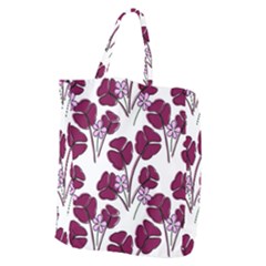 Flowers Pattern Background Nature Giant Grocery Tote by Proyonanggan