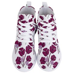 Flowers Pattern Background Nature Women s Lightweight High Top Sneakers by Proyonanggan