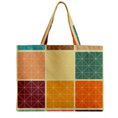 Square Cube Shape Colourful Zipper Mini Tote Bag by Proyonanggan