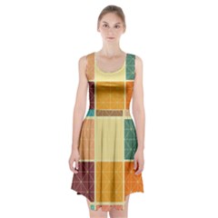 Square Cube Shape Colourful Racerback Midi Dress by Proyonanggan