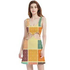 Square Cube Shape Colourful Velour Cutout Dress by Proyonanggan