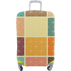 Square Cube Shape Colourful Luggage Cover (large) by Proyonanggan