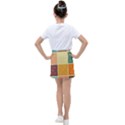 Square Cube Shape Colourful Kids  Tennis Skirt View2