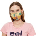 Square Cube Shape Colourful Crease Cloth Face Mask (Adult) View1