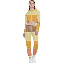 Square Cube Shape Colourful Cropped Zip Up Lounge Set by Proyonanggan