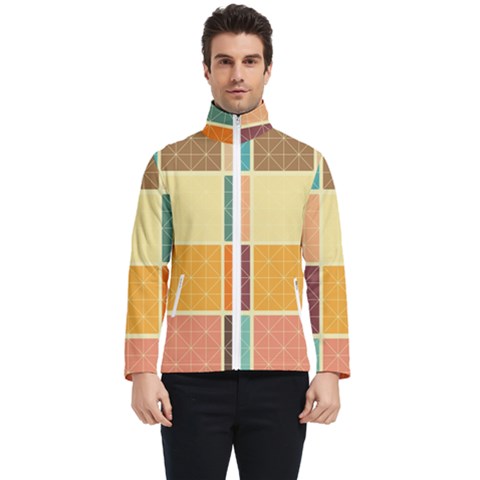 Square Cube Shape Colourful Men s Bomber Jacket by Proyonanggan