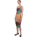 Abstract Hex Hexagon Grid Pattern Honeycomb Sleeveless Pencil Dress View2