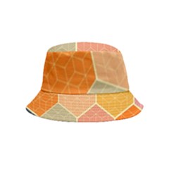 Abstract Hex Hexagon Grid Pattern Honeycomb Bucket Hat (kids) by Proyonanggan