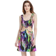 In Orbit Prismatic Velour Cutout Dress by MRNStudios