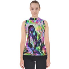 In Orbit Prismatic Mock Neck Shell Top by MRNStudios