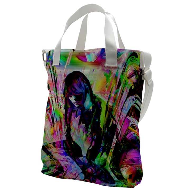 In Orbit Prismatic Canvas Messenger Bag