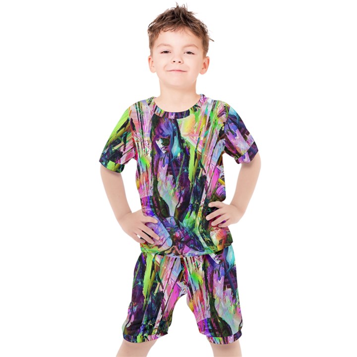 In Orbit Prismatic Kids  T-Shirt and Shorts Set