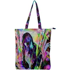 In Orbit Prismatic Double Zip Up Tote Bag by MRNStudios